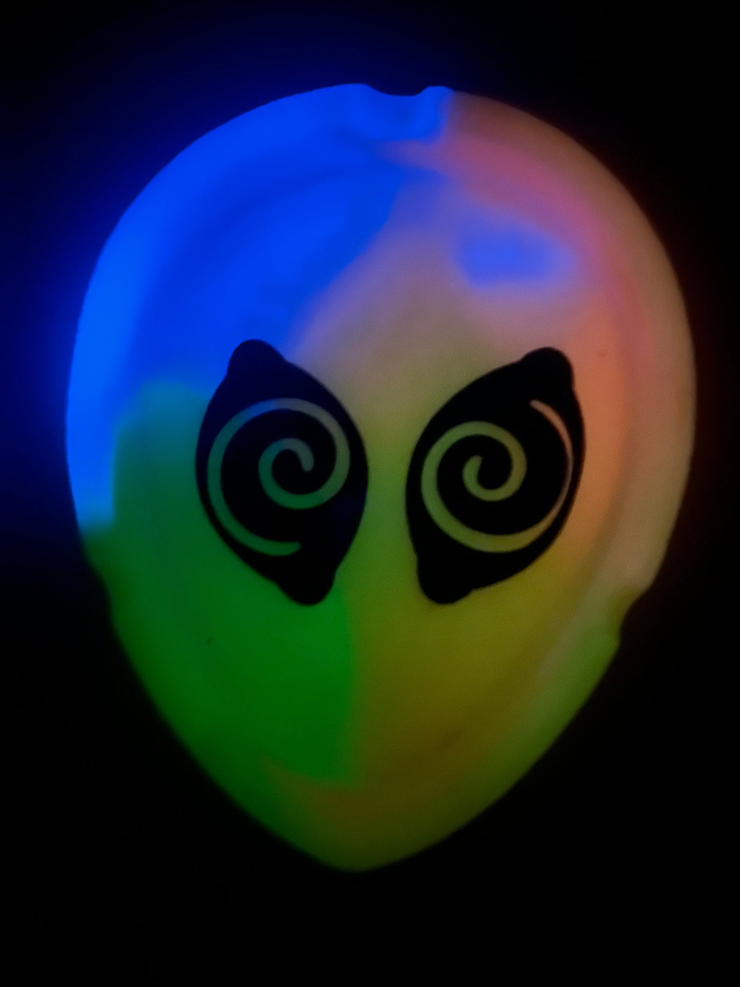 Tie-Dye Psychedelic Alien Tray