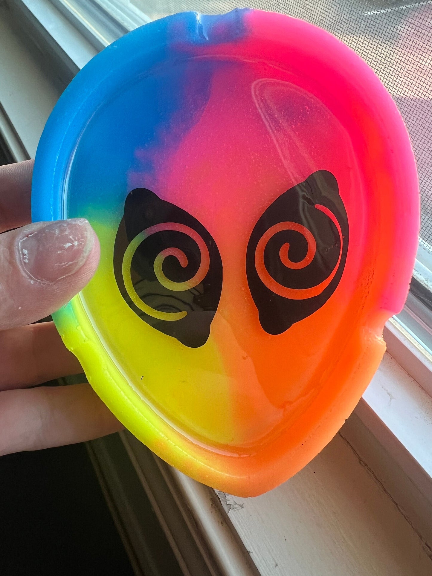 Tie-Dye Psychedelic Alien Tray